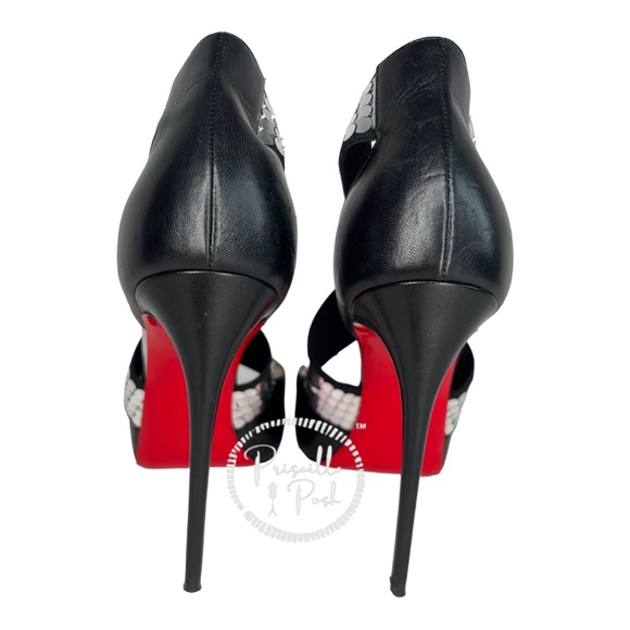 Christian Louboutin
Xiletta Disco Ball Red Sole Sandals Black Silver Sequin 38 - Picture 6 of 16